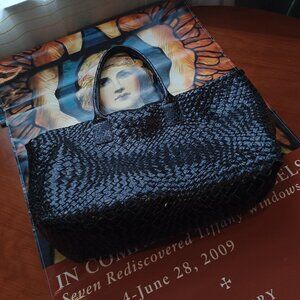 Falor Woven Leather Tote Made in Italy